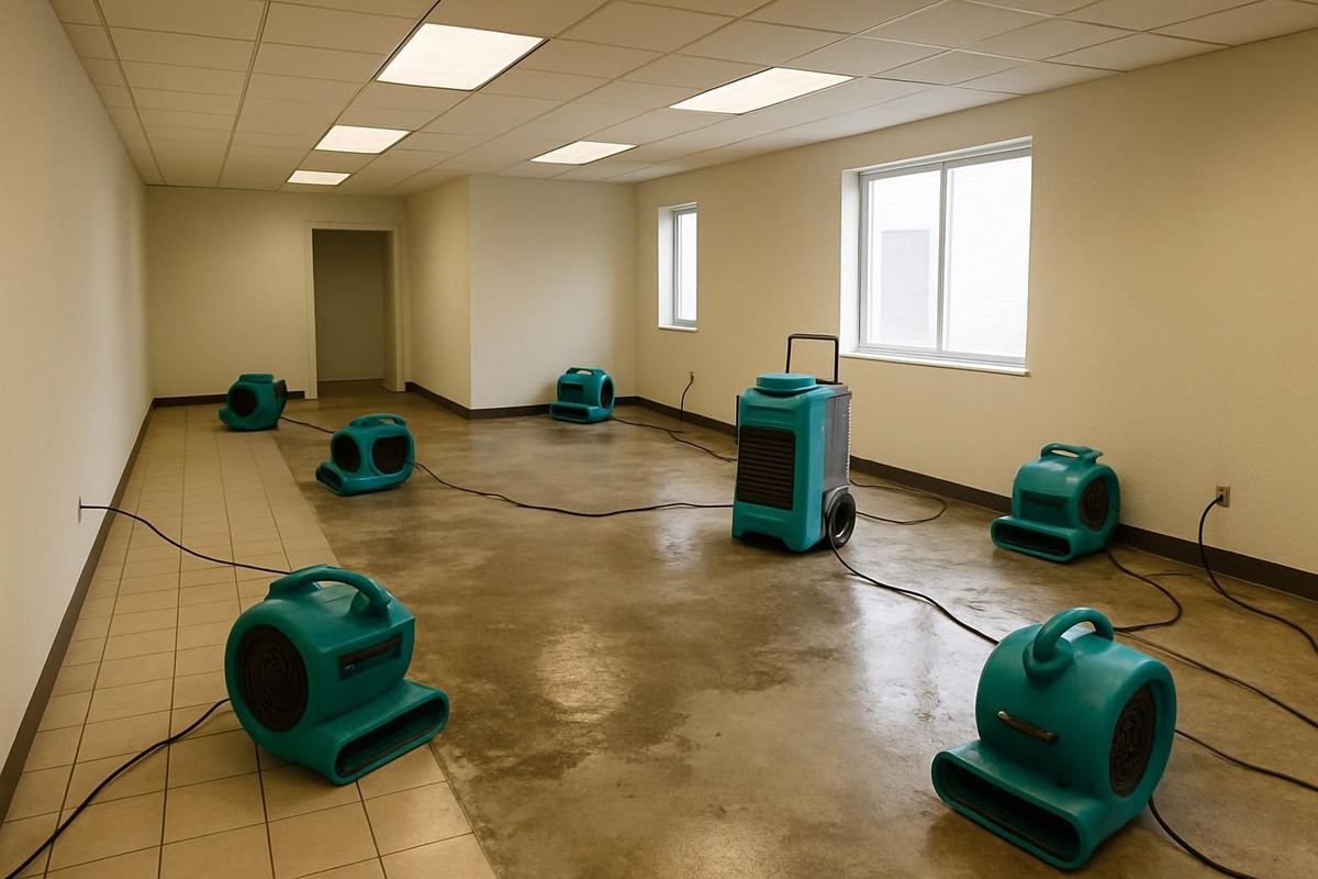 Commercial water damage restoration in Pasadena, TX