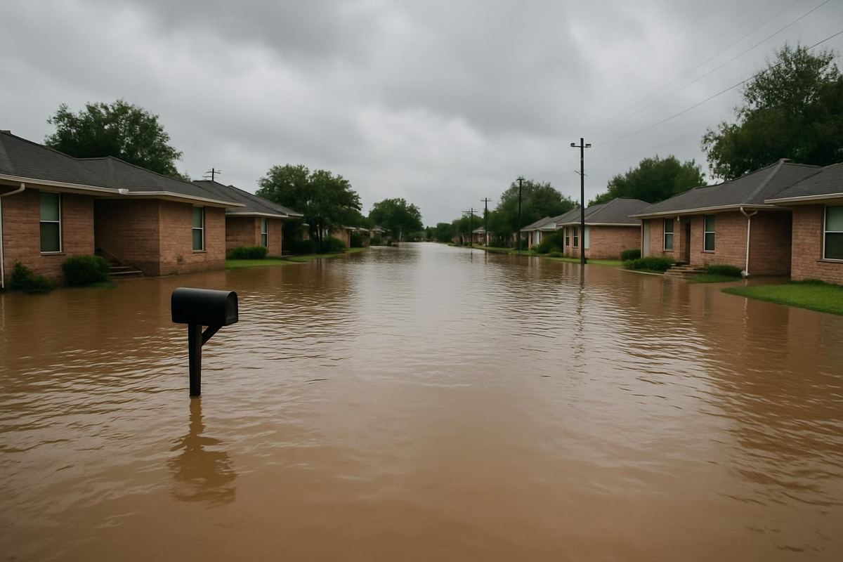 Flood damage restoration in Pasadena, TX