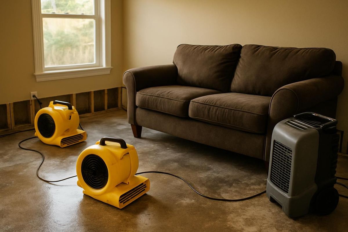 Residential water damage restoration in Pasadena, TX