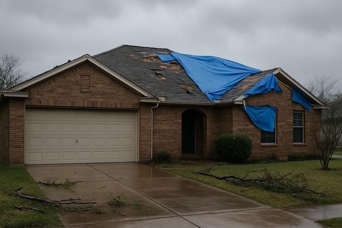 Storm damage restoration in Pasadena, TX