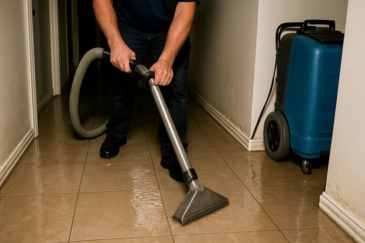 Emergency water extraction in Pasadena, TX